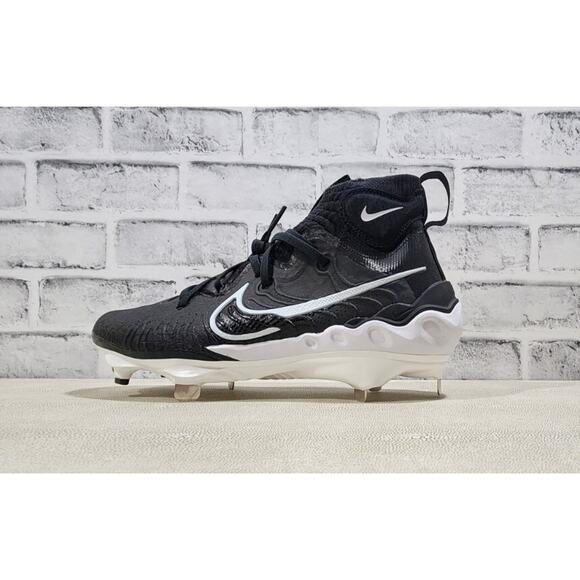 NEW Nike Alpha Huarache NXT Size 8 Black White Baseball Cleats DJ6517-001 - Picture 1 of 6